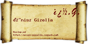 Énisz Gizella névjegykártya